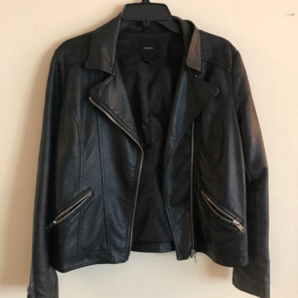 Leather Jacket - Forever 21